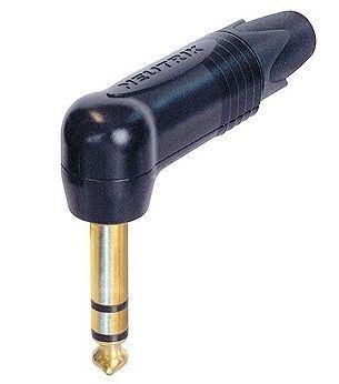 Neutrik NP3RX-B Stereo jack kabeldeel haaks zwart