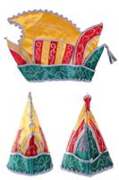 Prinsenmuts rood/geel/groen - thumbnail