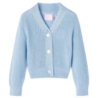 VidaXL Kindervest gebreid 98 blauw - thumbnail