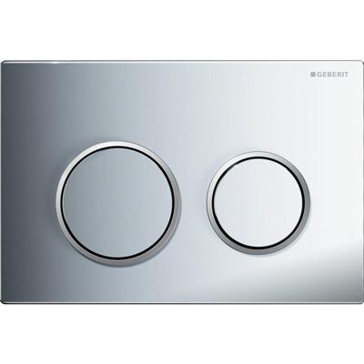 Geberit Omega 20 bedieningspaneel chroom/mat-chroom voor Geberit Omega inbouwreservoir 12cm