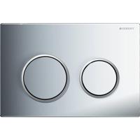 Geberit Omega 20 bedieningspaneel chroom/mat-chroom voor Geberit Omega inbouwreservoir 12cm - thumbnail