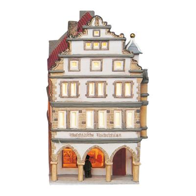 Wurm Lichthaus Prinzipalmarkt Münster van porselein, Kleurrijk (B/H/D) 13x21x10cm