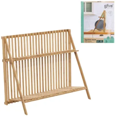 5five afdruiprek bamboe 60 cm | 4 stuks