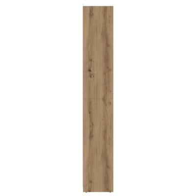 Badkamerkast 30x30x183,5 cm bewerkt hout artisanaal eikenkleur