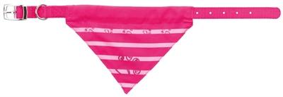TRIXIE HALSBAND HOND NYLON MET DOEK FUCHSIA 19-24X1 CM