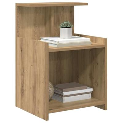 Nachtkastje Artisan Eiken 40 x 35 x 60 cm Bewerkt hout