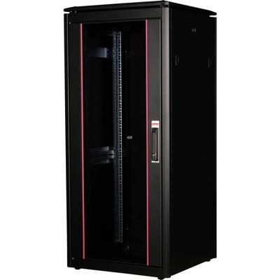 ROLINE 19-inch netwerkkast Pro 26 U, 600x600 BxD Glazen deur zwart ROLINE 19-inch netwerkkast Pro 26 U, 600x600 BxD Glazen deur zwart