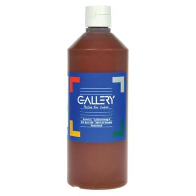 Gallery plakkaatverf, flacon van 500 ml, donkerbruin