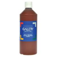 Gallery plakkaatverf, flacon van 500 ml, donkerbruin - thumbnail