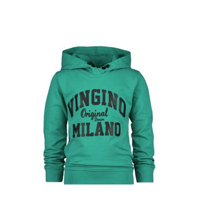 Vingino Essentials hoodie met logo zeegroen Vingino Essentials hoodie met logo zeegroen