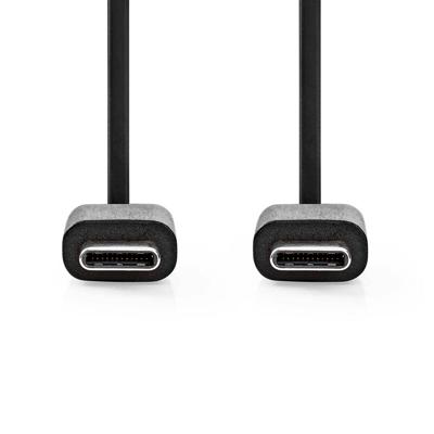 USB 2.0-Kabel | Type-C Male - Type-C Male | 1,0 m | Zwart
