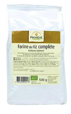 Primeal Volkoren bruine rijstmeel bio 500 Gram