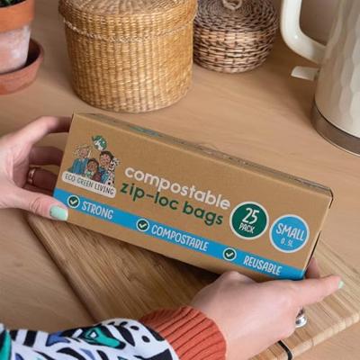Eco Green Living Composteerbare hersluitbare bewaarzakjes 0,5 liter - 15 stuks