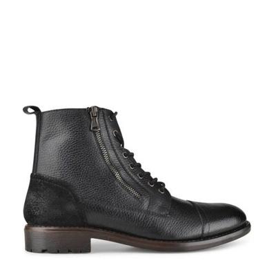 PS Poelman Zauu leren veterboots donkerbruin PS Poelman Zauu leren veterboots donkerbruin