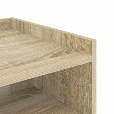 Nachtkastje 2 pcs Sonoma eiken 40 x 40 x 61 cm Bewerkt hout