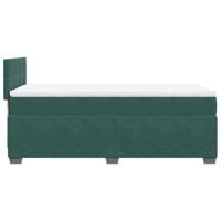 Boxspring met matras fluweel donkergroen 100x200 cm - thumbnail