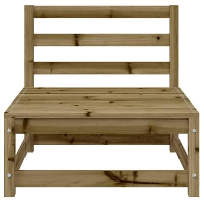 Tuinbank zonder armleuningen met voetenbank grenenhout