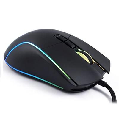 Gaming muis met led CoolBox DeepDarth Zwart 6400 dpi
