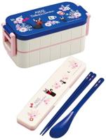 Kiki's Delivery Service Two Layer Lunch Box Jiji Flower garland - thumbnail