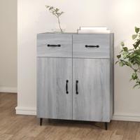 Dressoir 69,5x34x90 cm bewerkt hout grijs sonoma eikenkleurig - thumbnail