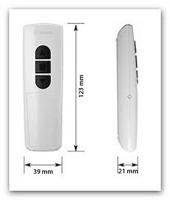 Becker 1-kanaals Handzender Ec541-II - thumbnail