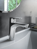 Hotbath Gringo wastafelkraan 16.3cm zonder waste chroom GR003CR - thumbnail