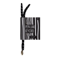Pepa Lani Telefoonkoord Black & White Stripes - thumbnail