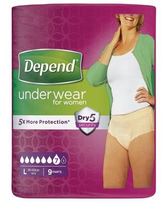 Depend Pants normal maat L 9 Stuks