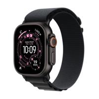 Apple Watch Ultra 3 GPS + Cellular - 49 mm - Zwarte titanium kast - Zwarte Alpine Loop-band - Medium - thumbnail