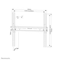 Neomounts wl35-350bl14 screen wall mount, 32 - 65 inch, tilt, lockable, vesa 400x400, - thumbnail