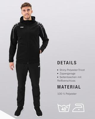 JAKO M9450K Polyesterpak Met Kap Classico Kids - Zwart - 140 JAKO M9450K Polyesterpak Met Kap Classico Kids - Zwart - 140