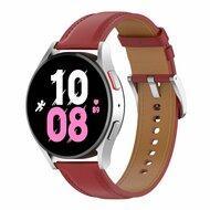 Luxe leren bandje - Bordeaux - Samsung Galaxy watch 7 / Galaxy Watch FE - 40mm & 44mm