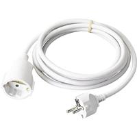 Sygonix SY-4872638 Stroom Verlengkabel 16 A Wit 5.00 m H05VV-F 3G 1,5 mm² - thumbnail