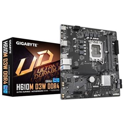 GIGABYTE H610M D3W DDR4 moederbord Intel H610 LGA 1700 micro ATX GIGABYTE H610M D3W DDR4 moederbord Intel H610 LGA 1700 micro ATX