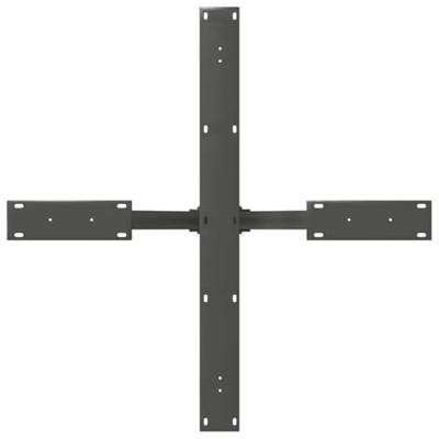 Eettafelpoot spider vorm 85x85x(72-73) cm staal antraciet Eettafelpoot spider vorm 85x85x(72-73) cm staal antraciet