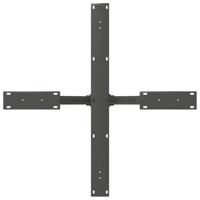 Eettafelpoot spider vorm 85x85x(72-73) cm staal antraciet - thumbnail