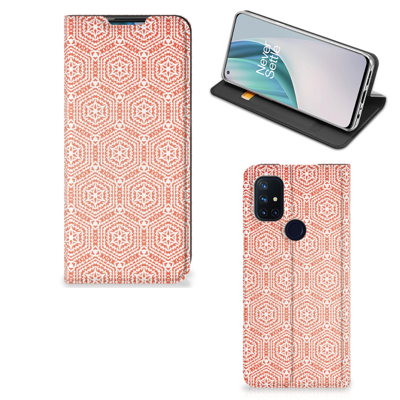 OnePlus Nord N10 5G | Hoesje met Magneet | Pattern Orange