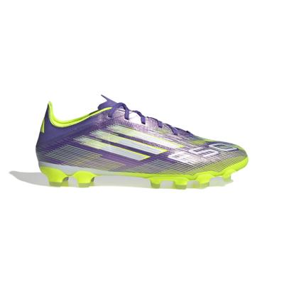 adidas F50 Pro Gras / Kunstgras Voetbalschoenen (MG) Paars Wit Neongeel adidas F50 Pro Gras / Kunstgras Voetbalschoenen (MG) Paars Wit Neongeel