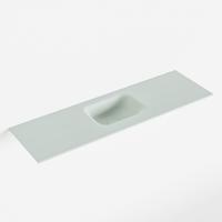 MONDIAZ LEX Greey solid surface inleg wastafel voor toiletmeubel 100cm. Positie wasbak midden - thumbnail