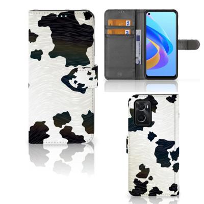 OPPO A76 | A96 | Telefoonhoesje | Met pasjeshouder | Koeienvlekken