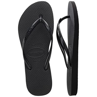 Havaianas Slim Slipper Dames Black 41/42 - thumbnail