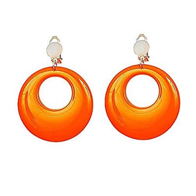 Oorbellen neon oranje