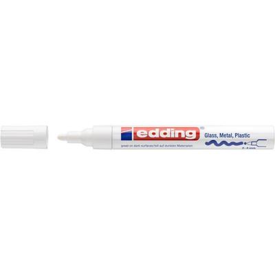 Paintmarker edding 750 op oliebasis 2-4mm creatief wit | 10 stuks