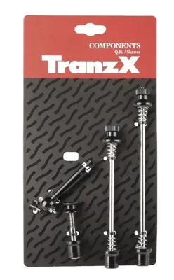 TranzX - quick release voor achternaaf + zadelpen zilver