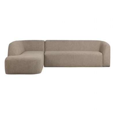 WOOOD Hoekbank 'Sloping' Links, kleur Naturel Melange