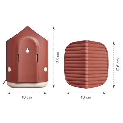 Voedersilo cosy 18 cm rood elho - Elho