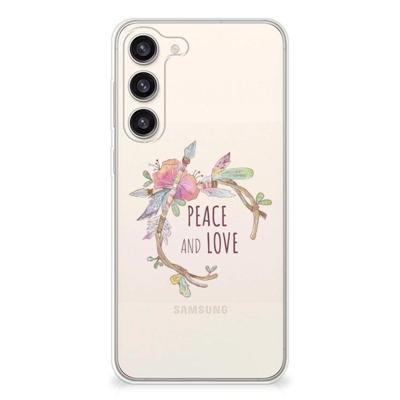 Samsung Galaxy S23 Plus Telefoonhoesje met Naam Boho Text Samsung Galaxy S23 Plus Telefoonhoesje met Naam Boho Text