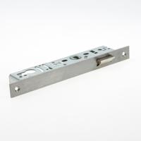 Nemef 9620 Loopslot | DM30mm | krukgat 8mm | voorplaat RVS 24x245mm rechthoekig | zamac vernikkelde dagschoot | DR 1+3/2+4 - 9962207001 - thumbnail