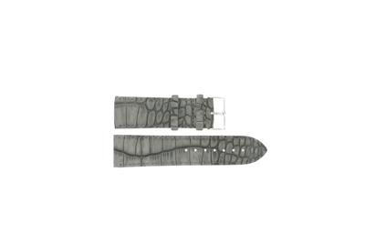 Horlogeband Universeel 1261.07.24 Leder Grijs 24mm