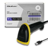 Qoltec 50867 Laserlezer 1D | 2D | USB | zwart - thumbnail